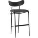 Gibbons 40 inch Black / Bravo Portabella Barstool